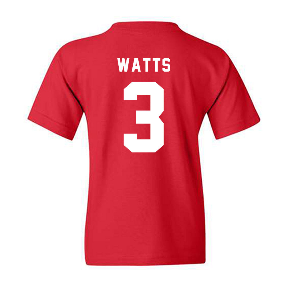 Texas Tech - NCAA Men's Basketball : Lejuan WattsYouth T-Shirt-1