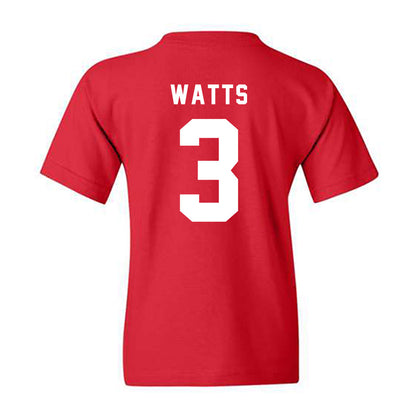 Texas Tech - NCAA Men's Basketball : Lejuan WattsYouth T-Shirt-1