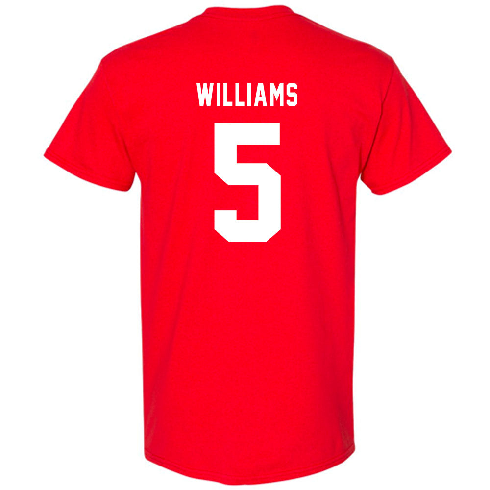 Texas Tech - NCAA Men's Basketball : Darrion Williams - Sports Shersey T-Shirt-1