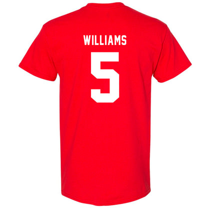Texas Tech - NCAA Men's Basketball : Darrion Williams - Sports Shersey T-Shirt-1