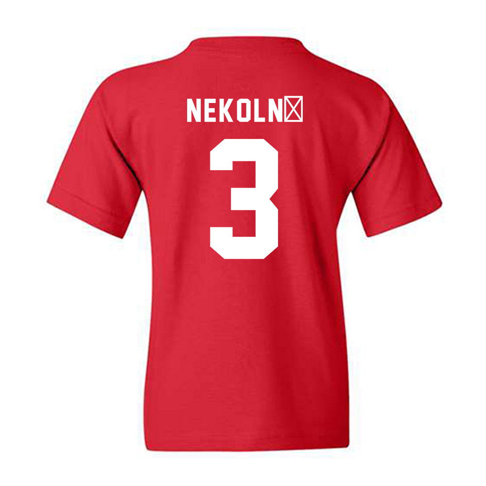 Texas Tech - NCAA Women's Basketball : Julie Nekoln�Youth T-Shirt-1