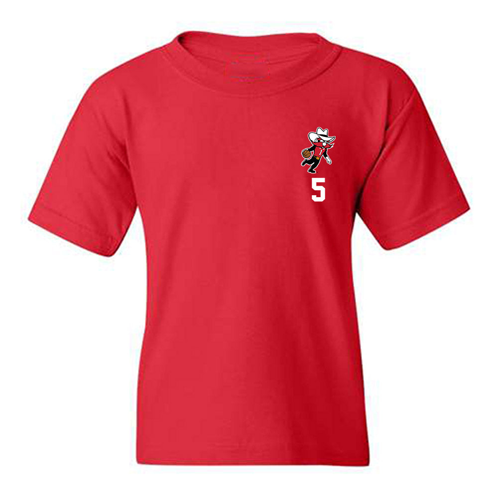 Texas Tech - NCAA Men's Basketball : Josiah MoseleyYouth T-Shirt-0