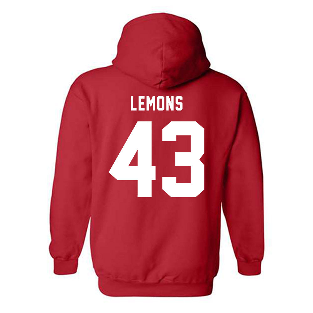 Texas Tech - NCAA Football : Chris Lemons - Sports Shersey Hooded Sweatshirt-1