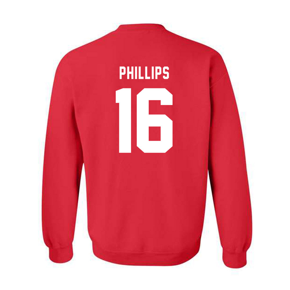 Texas Tech - NCAA Football : Holden Phillips - Sports Shersey Crewneck Sweatshirt-1