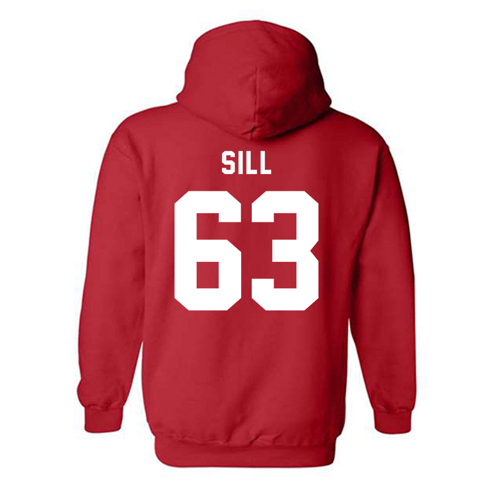 Texas Tech - NCAA Football : Daniel Sill - Hooded Sweatshirt-1
