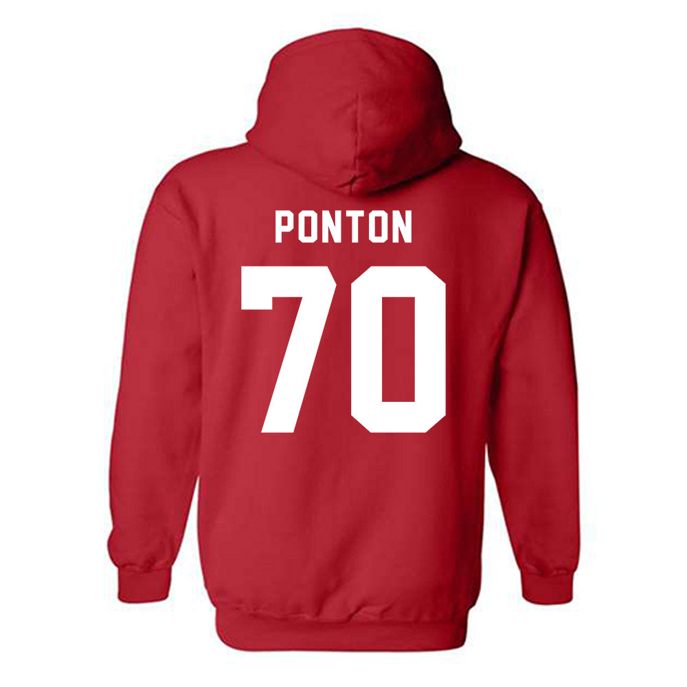 Texas Tech - NCAA Football : Jacob Ponton - Hooded Sweatshirt-1