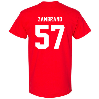 Texas Tech - NCAA Football : Hunter Zambrano - Sports Shersey T-Shirt-1