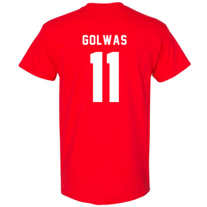 Texas Tech - NCAA Football : Brock Golwas - T-Shirt-1