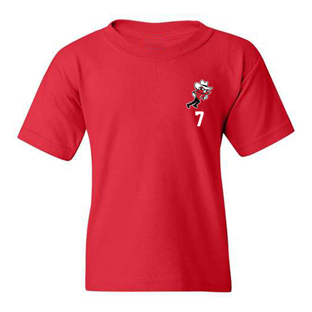 Texas Tech - NCAA Football : Brenden Jordan - Youth T-Shirt-0