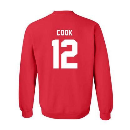 Texas Tech - NCAA Women's Volleyball : Taylor Cook - Shersey Crewneck Sweatshirt-1