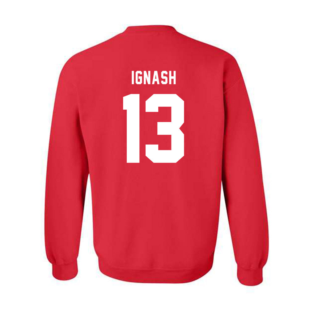 Texas Tech - NCAA Women's Volleyball : Shelby Ignash - Sports Shersey Crewneck Sweatshirt-1