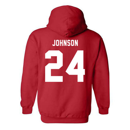 Texas Tech - NCAA Women's Volleyball : Ava Johnson - Sports Shersey Hooded Sweatshirt-1