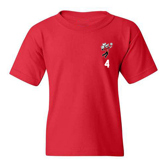 Texas Tech - NCAA Women's Volleyball : Ally Fausett - Shersey Youth T-Shirt-0