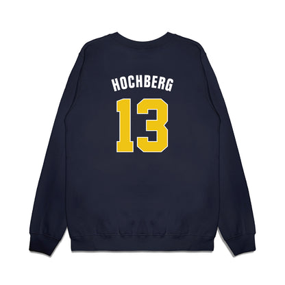 Michigan - NCAA Men's Basketball : Harrison Hochberg - National Champions NCAA® March Madness® 2026 Premium Crewneck Sweatshirt-1