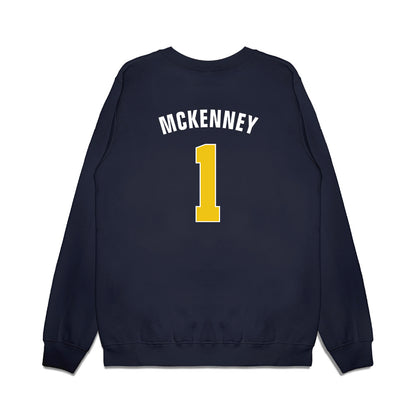 Michigan - NCAA Men's Basketball : Trey McKenney - National Champions NCAA® March Madness® 2026 Premium Crewneck Sweatshirt-1