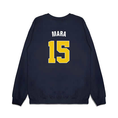 Michigan - NCAA Men's Basketball : Aday Mara - National Champions NCAA® March Madness® 2026 Premium Crewneck Sweatshirt-1