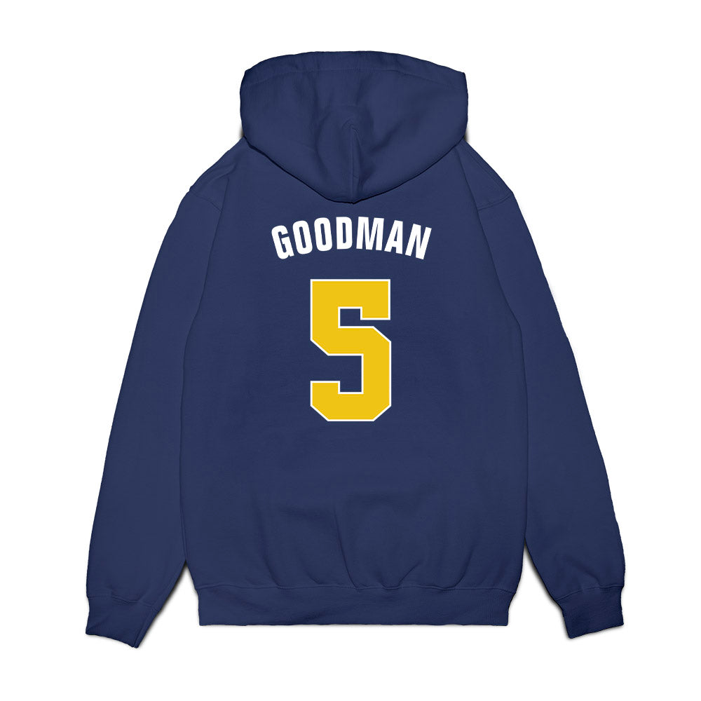 Michigan - NCAA Men's Basketball : Oscar Goodman - NCAA® National Champions Fleece Hooded Sweatshirt-1