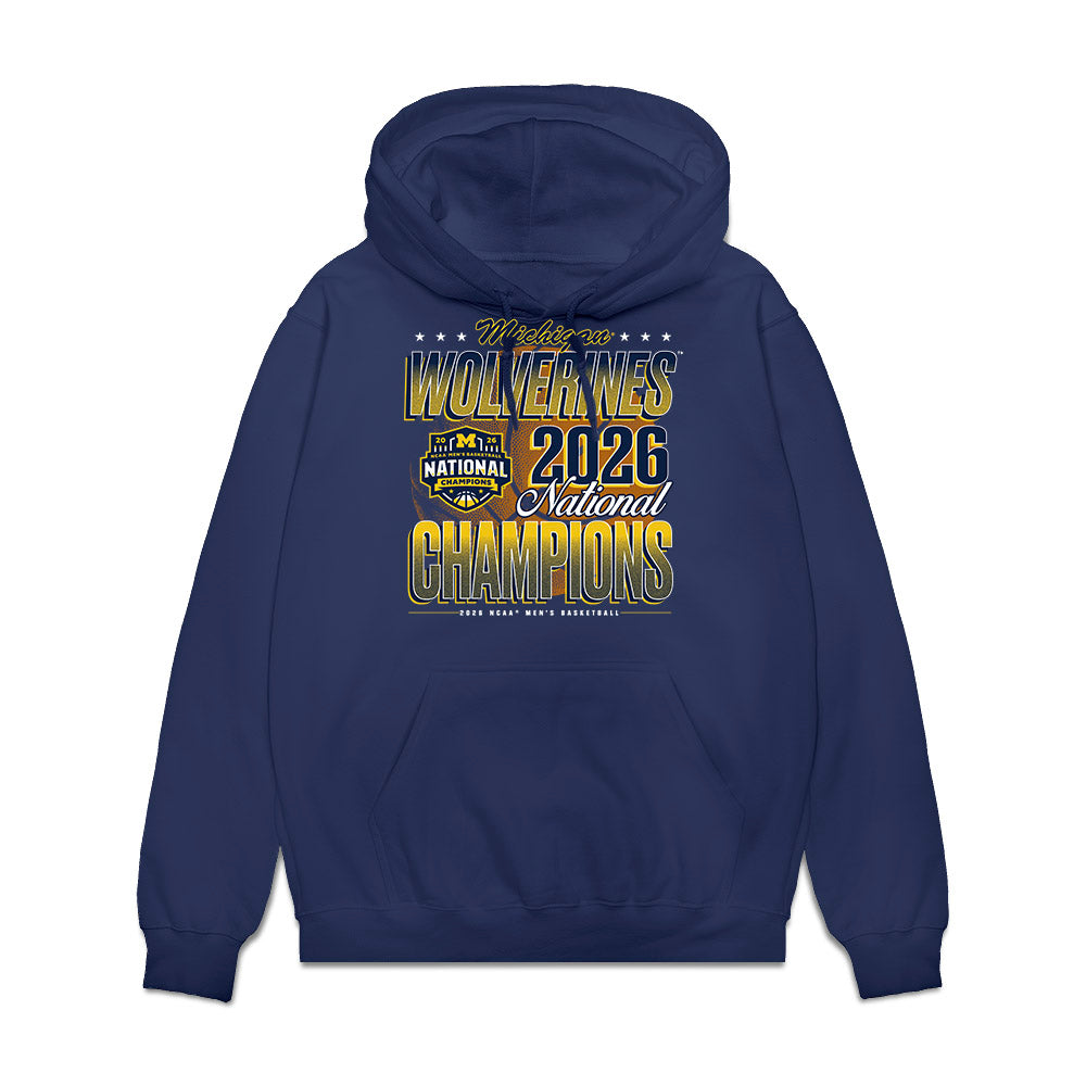 Michigan - NCAA Men's Basketball : Howard Eisley Jr - NCAA® National Champions Fleece Hooded Sweatshirt-0
