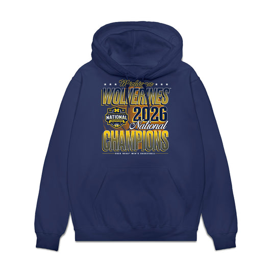 Michigan - NCAA Men's Basketball : Howard Eisley Jr - NCAA® National Champions Fleece Hooded Sweatshirt-0
