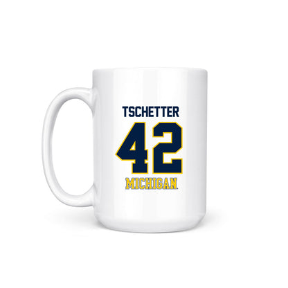 Michigan - NCAA Men's Basketball : Will Tschetter - National Champions NCAA® March Madness® 2026 Coffee Mug-1
