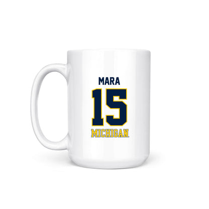Michigan - NCAA Men's Basketball : Aday Mara - National Champions NCAA® March Madness® 2026 Coffee Mug-1