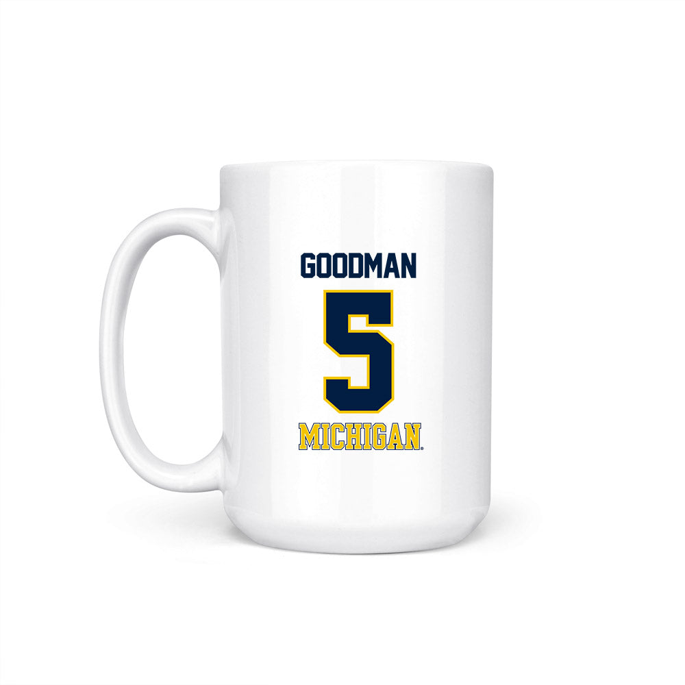 Michigan - NCAA Men's Basketball : Oscar Goodman - National Champions NCAA® March Madness® 2026 Coffee Mug-1