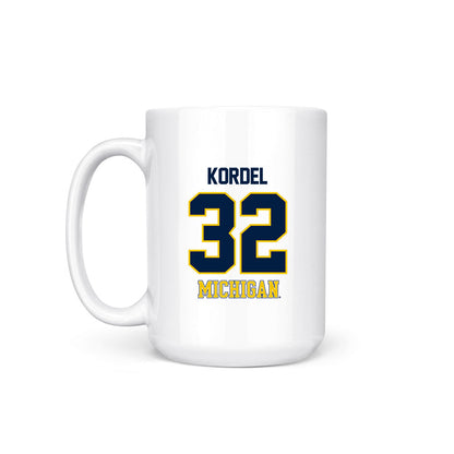 Michigan - NCAA Men's Basketball : Malick Kordel - National Champions NCAA® March Madness® 2026 Coffee Mug-1