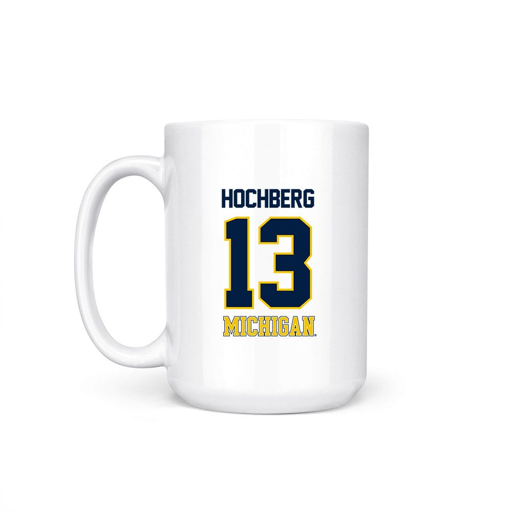 Michigan - NCAA Men's Basketball : Harrison Hochberg - National Champions NCAA® March Madness® 2026 Coffee Mug-1