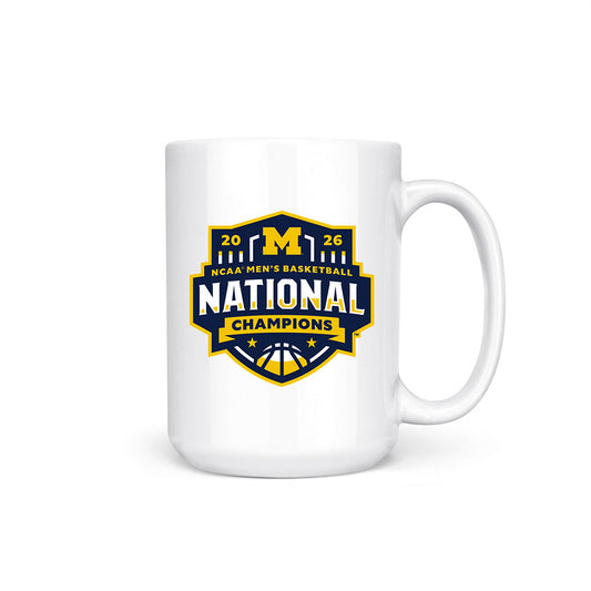 Michigan - NCAA Men's Basketball : Oscar Goodman - National Champions NCAA® March Madness® 2026 Coffee Mug-0
