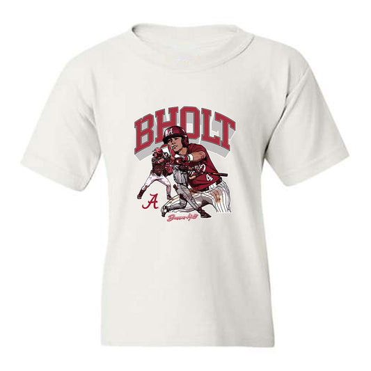 Alabama - NCAA Baseball : Brennan Holt - Youth T-Shirt-0