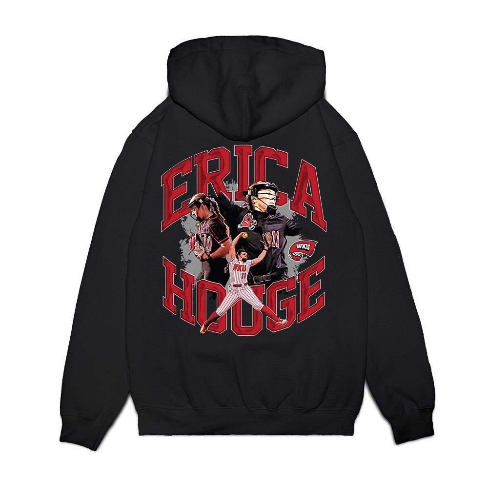 Western Kentucky - NCAA Softball : Erica Houge - Collage Premium Hooded Sweatshirt-1