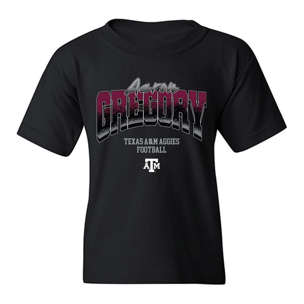 Texas A&M - Texas A&M University - NCAA Football : Aaron Gregory - Youth T-Shirt-0