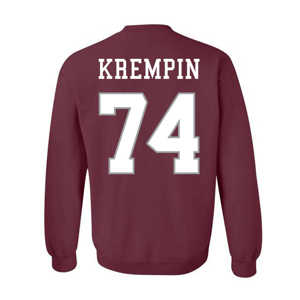 Texas A&M - NCAA Football : Zaden Krempin - Classic Shersey Crewneck Sweatshirt-1