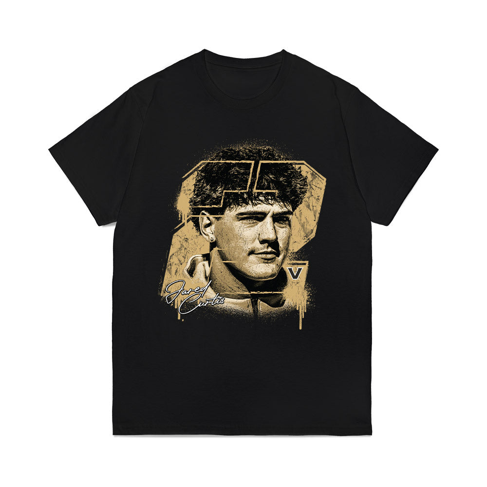 Vanderbilt - NCAA Football : Jared Curtis - Collage Comfort Colors T-Shirt-0