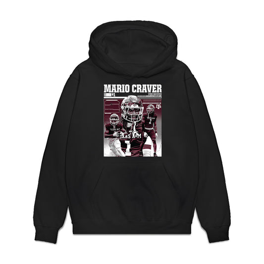Texas A&M - NCAA Football : Mario Craver - Collage Premium Hooded Sweatshirt-0