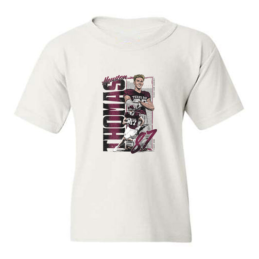Texas A&M - NCAA Football : Houston Thomas - Collage Youth T-Shirt-0