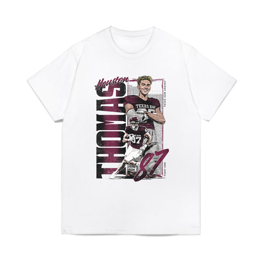 Texas A&M - NCAA Football : Houston Thomas - Collage Comfort Colors T-Shirt-0