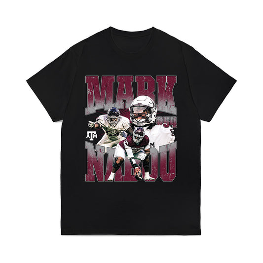 Texas A&M - NCAA Football : Mark Nabou Jr. - Collage Comfort Colors T-Shirt-0