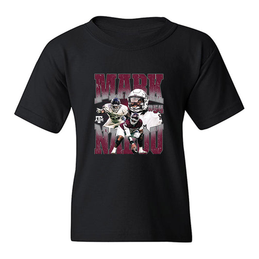 Texas A&M - NCAA Football : Mark Nabou Jr. - Collage Youth T-Shirt-0