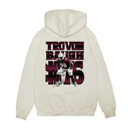 Texas A&M - NCAA Football : Trovon Baugh - Collage Premium Hooded Sweatshirt-1