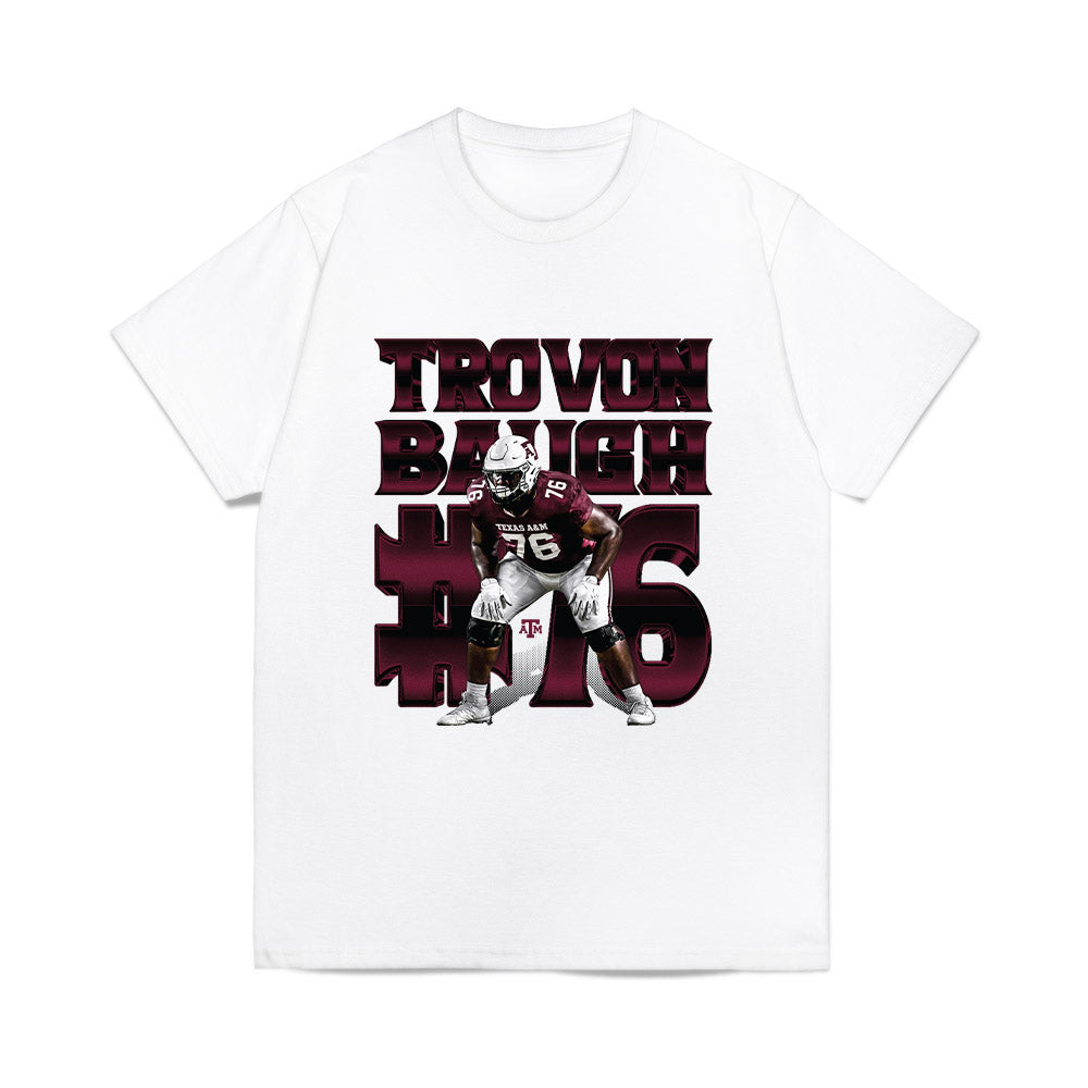 Texas A&M - NCAA Football : Trovon Baugh - Collage Comfort Colors T-Shirt-0