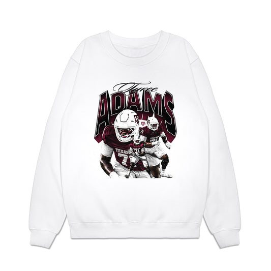 Texas A&M - NCAA Football : Tyree Adams - Collage Premium Crewneck Sweatshirt-0