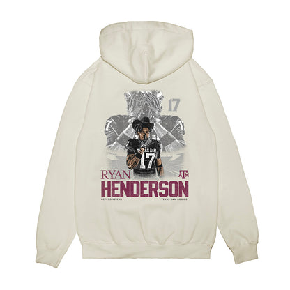 Texas A&M - NCAA Football : Ryan Henderson - Collage Premium Hooded Sweatshirt-1