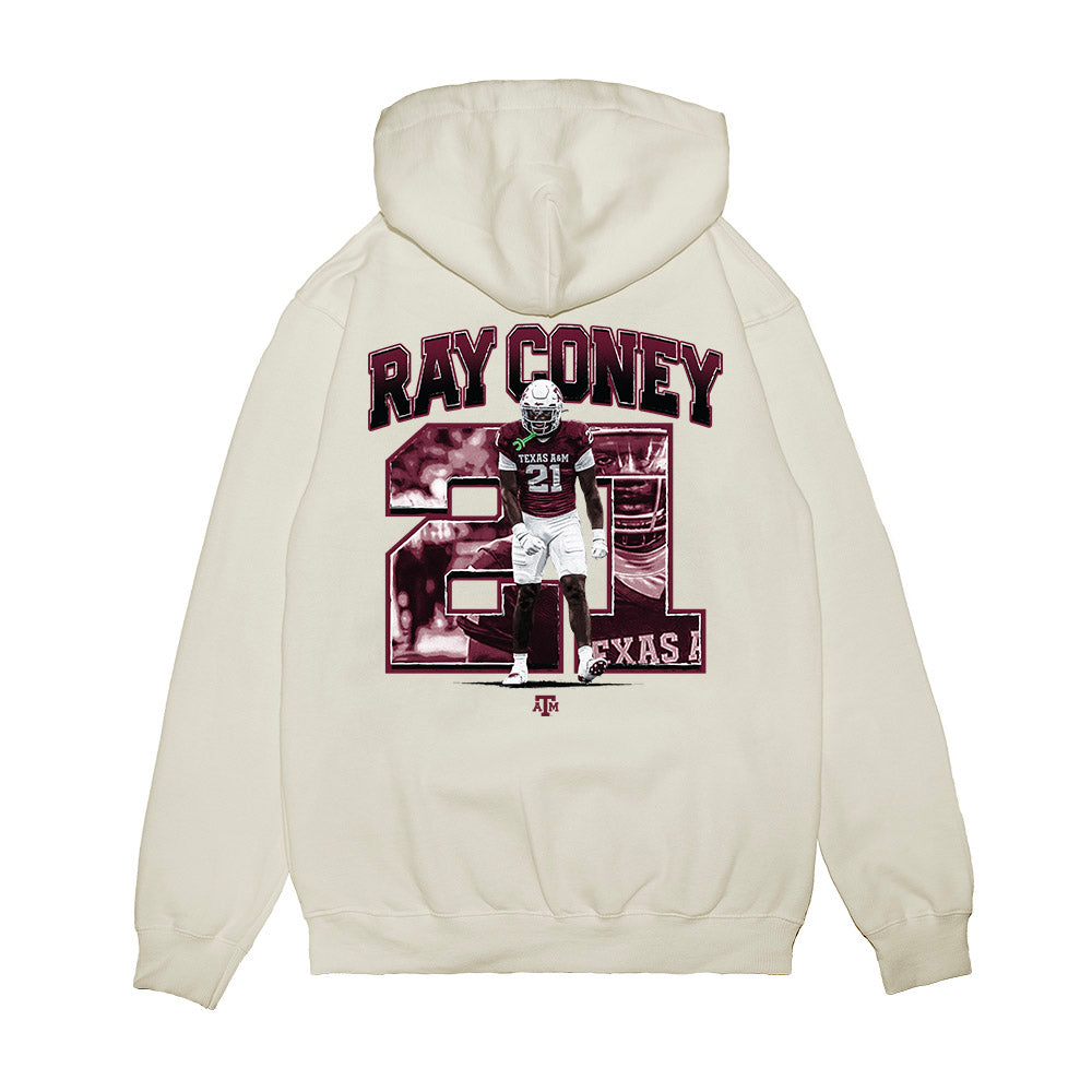 Texas A&M - NCAA Football : Ray Coney - Collage Premium Hooded Sweatshirt-1