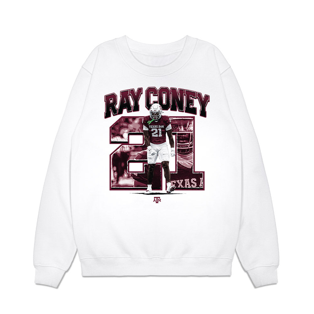 Texas A&M - NCAA Football : Ray Coney - Collage Premium Crewneck Sweatshirt-0