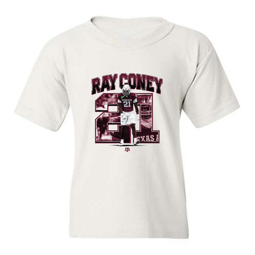Texas A&M - NCAA Football : Ray Coney - Collage Youth T-Shirt-0