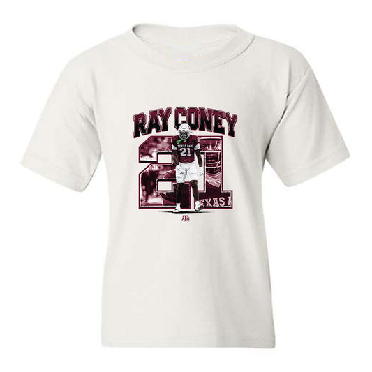 Texas A&M - NCAA Football : Ray Coney - Collage Youth T-Shirt-0