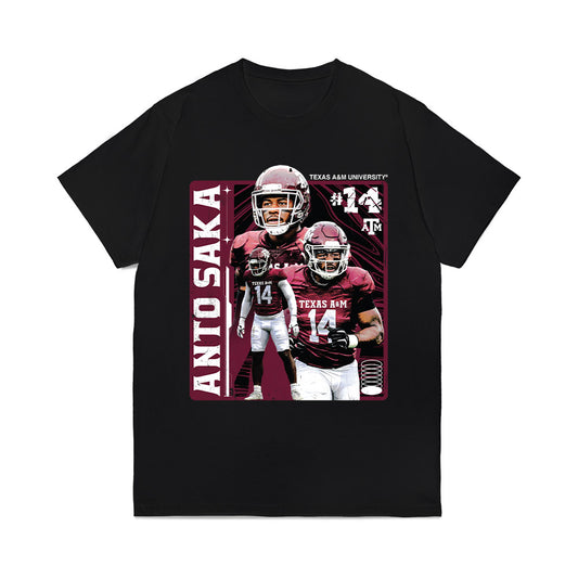 Texas A&M - NCAA Football : Anto Saka - Collage Comfort Colors T-Shirt-0