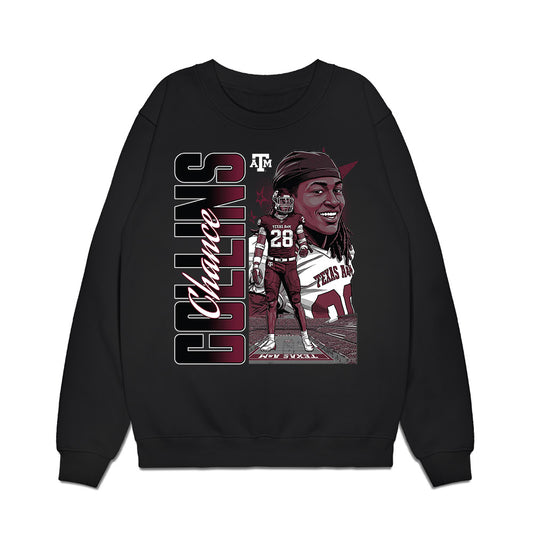 Texas A&M - NCAA Football : Chance Collins - Collage Premium Crewneck Sweatshirt-0