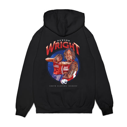 South Alabama - NCAA Women's Track & Field : Dawson Wright - Collage Premium Hooded Sweatshirt-1